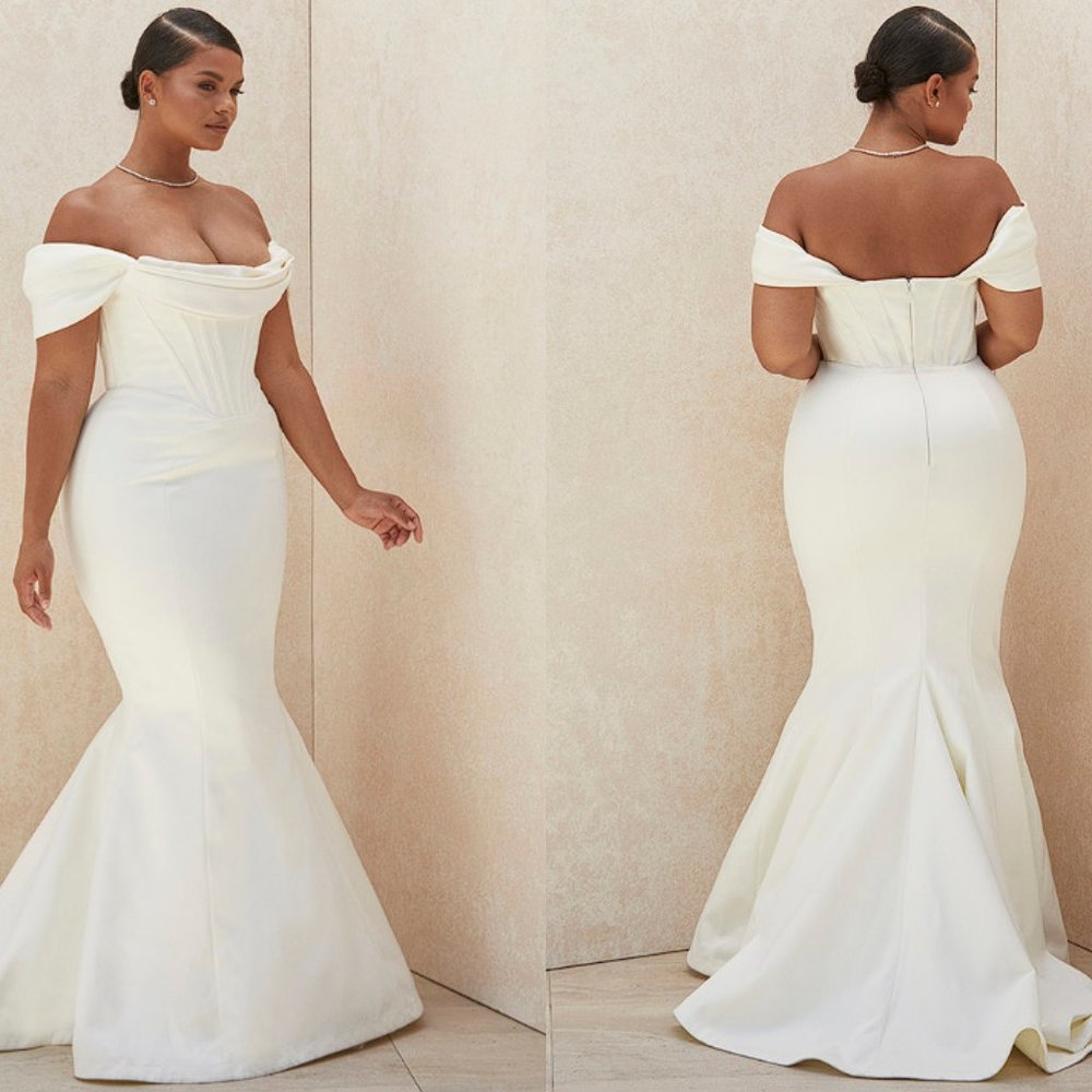 House of CB ‘Antoinette’ Ivory Corset Off Shoulder LIMITED EDITION Bridal Gown - Picture 2 of 16
